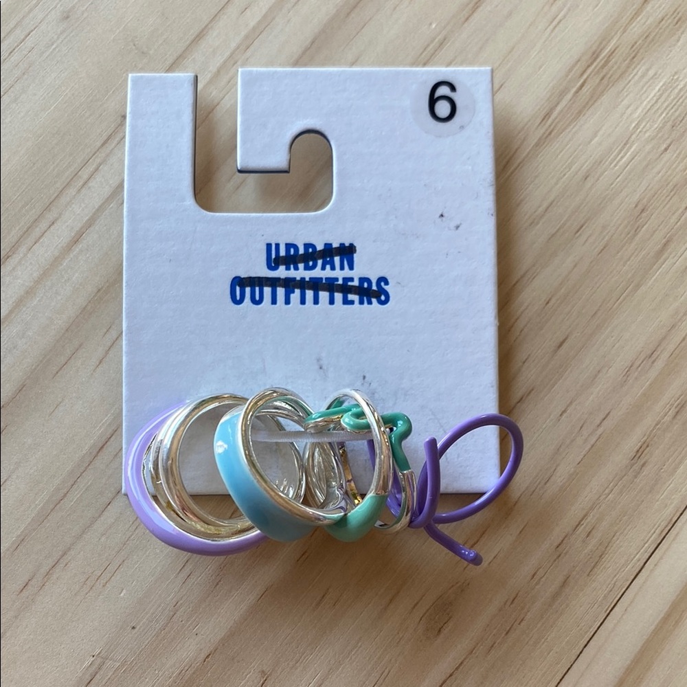 Urban Outfitters Multicolor Ring Set